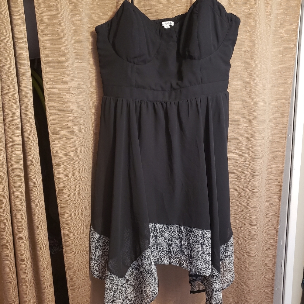 American Eagle Outfitters Black Asymmetrical Dress